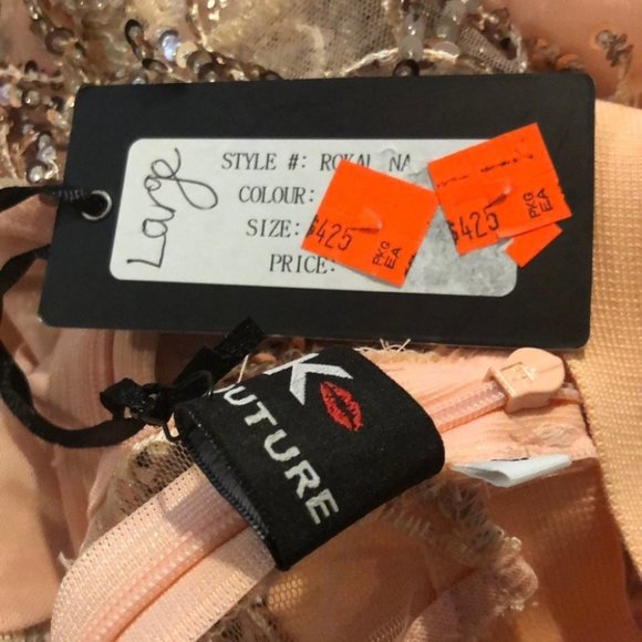 Kiki Kouture Rokalina Sequin Tassel Gown - Picture 6 of 8